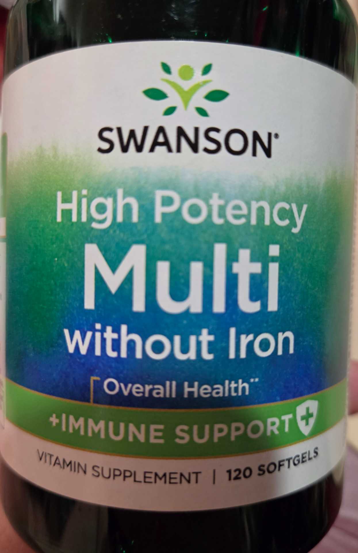 High potency multi without iron + immune support
