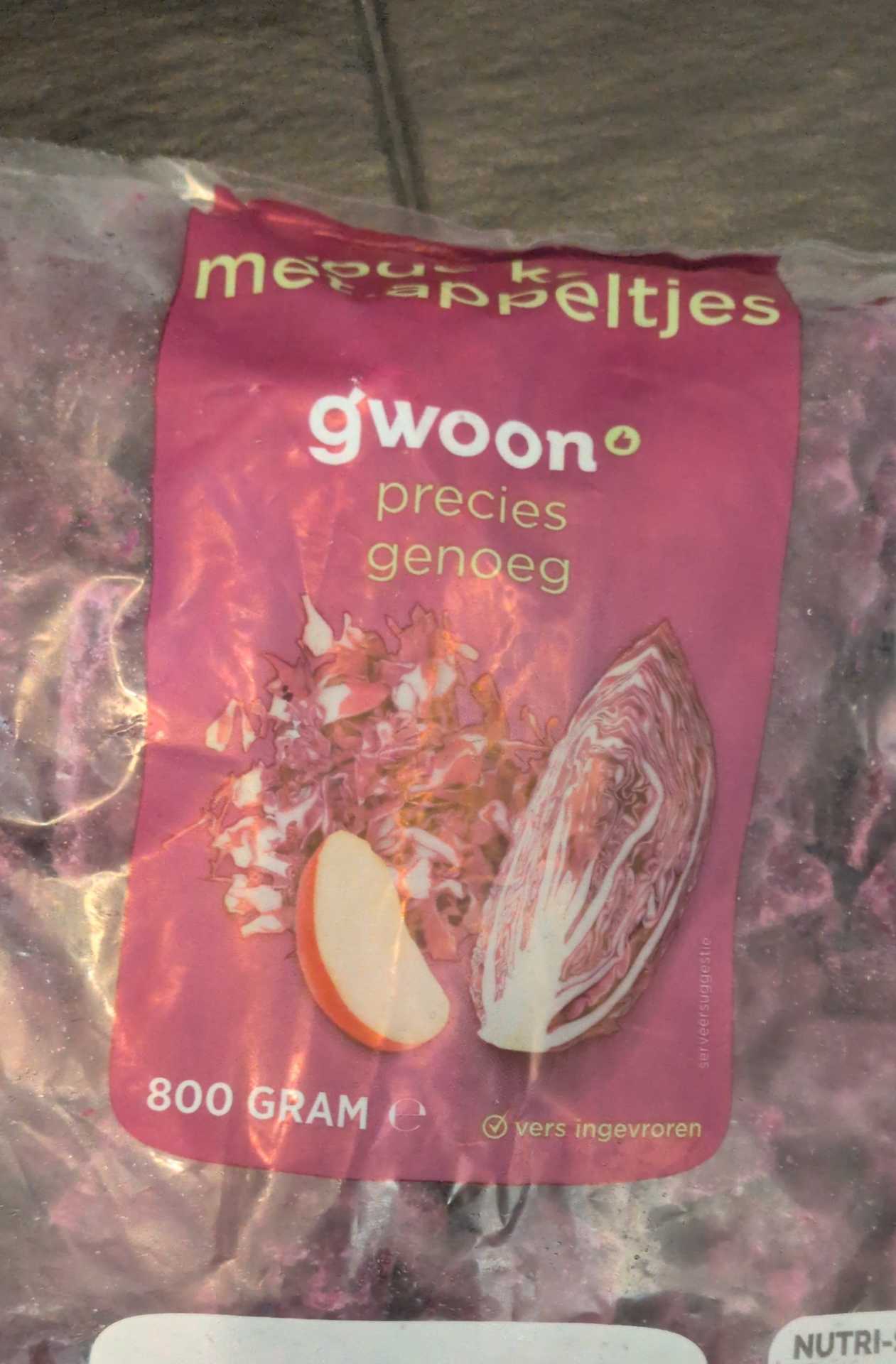 Rode kool deelblokjes
