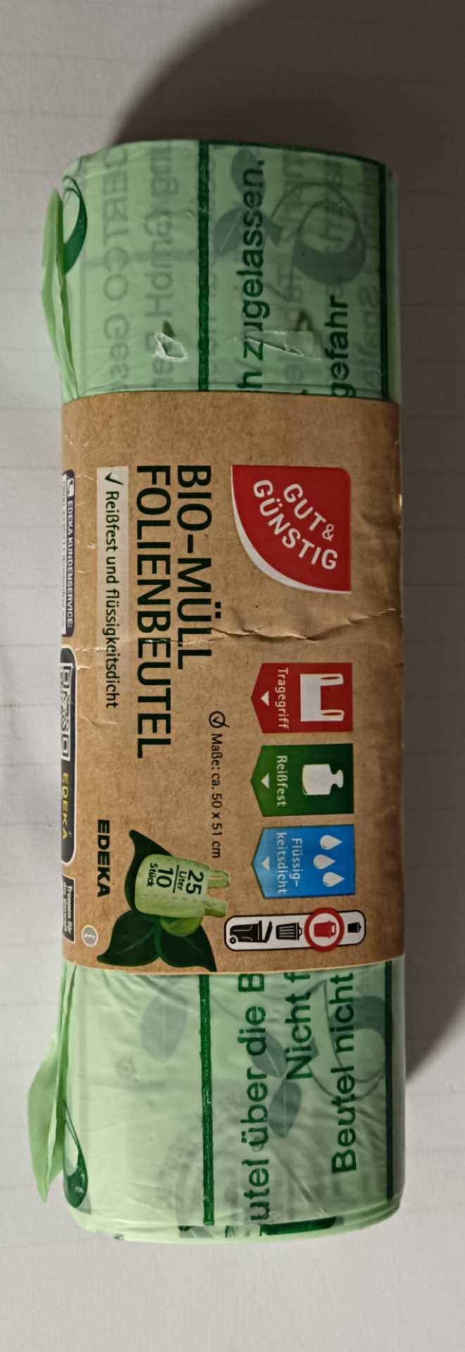 Bio-Müll Folienbeutel 25L