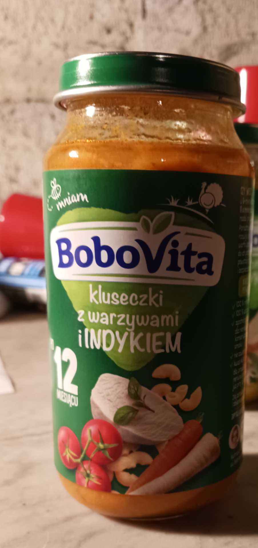 Kluseczki z warzywami i indykiem