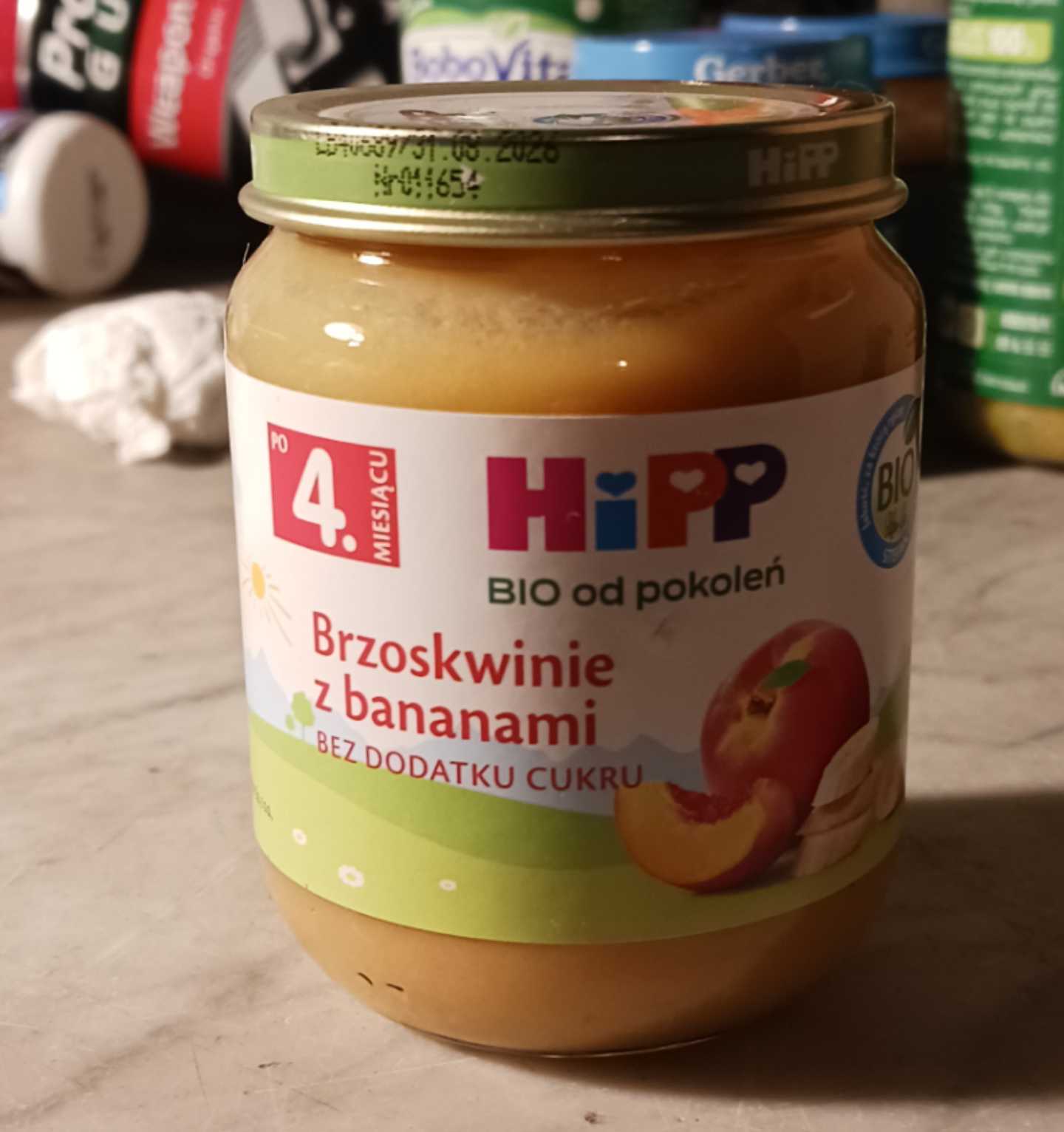 Brzoskwinie z bananami