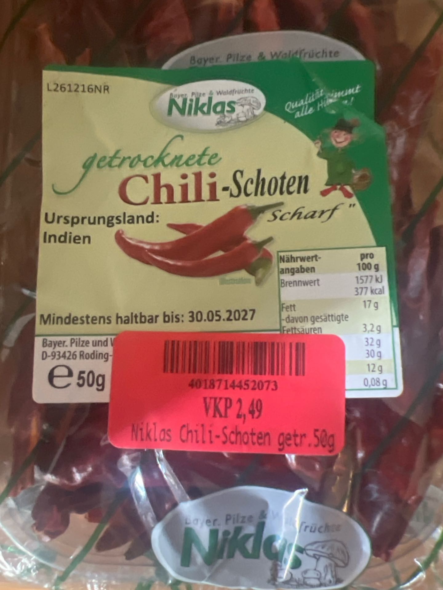Chilli schoten