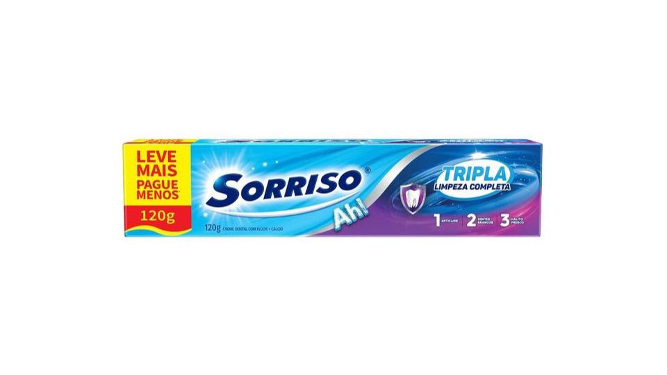 Creme Dental Sorriso Tripla Limpeza Completa