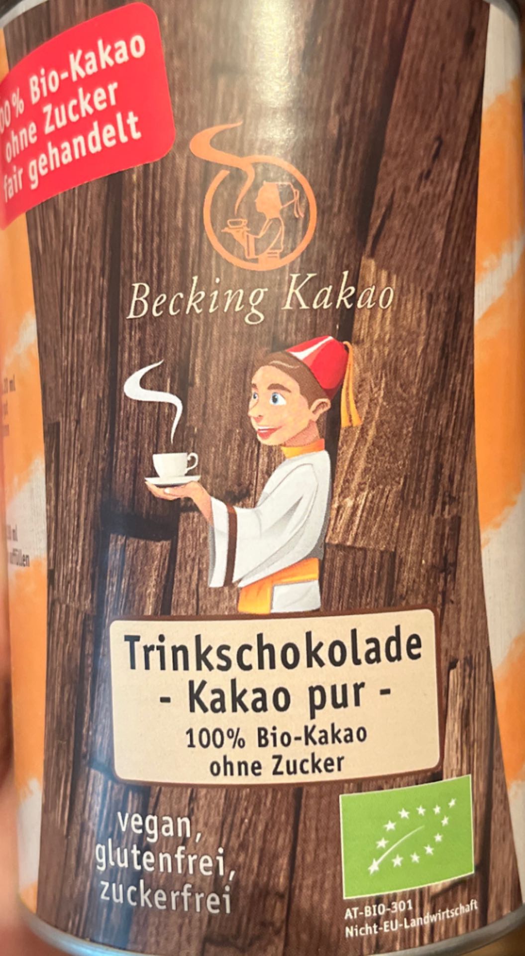 Trinkschokolade Kakao pur