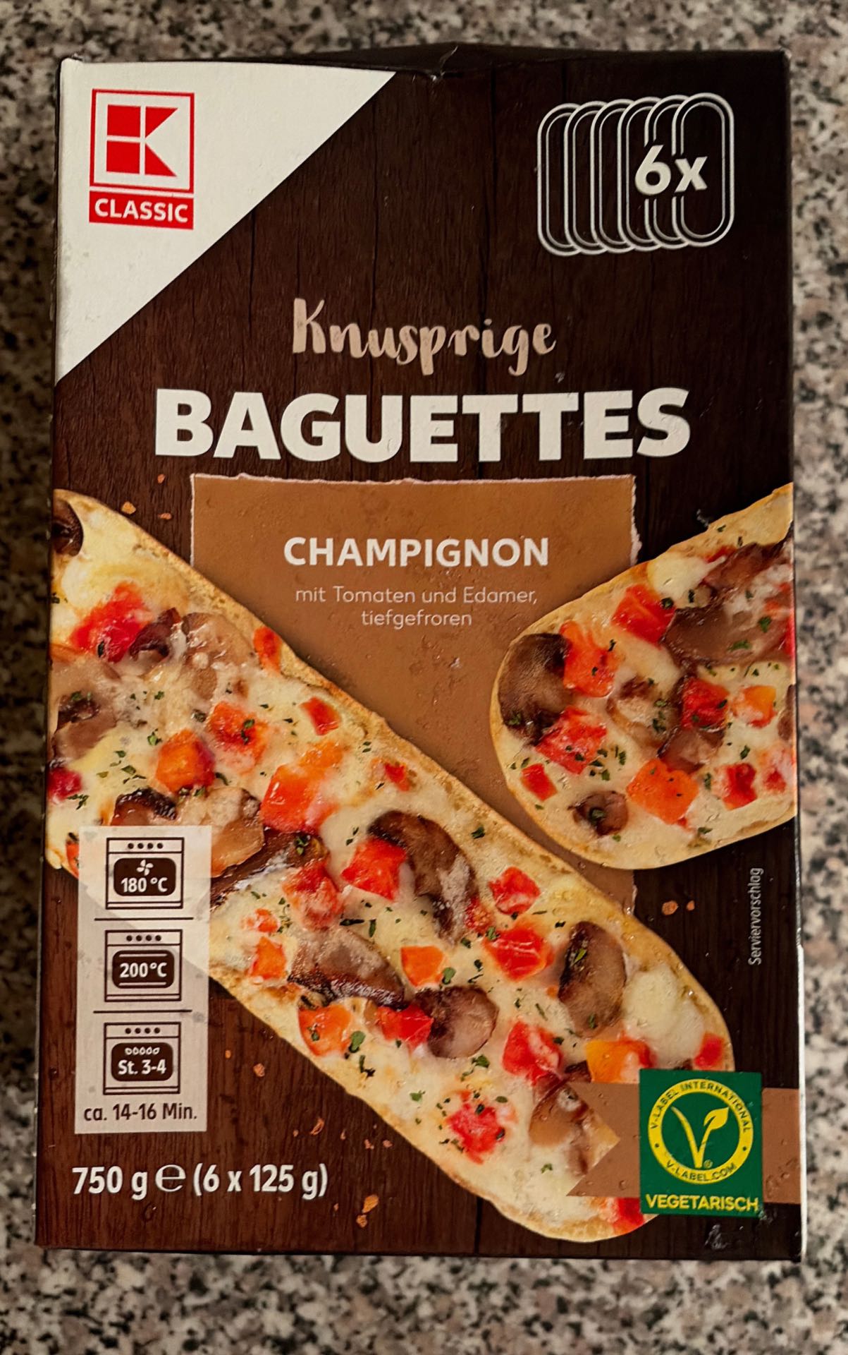 Knusprige Baguettes Champignon