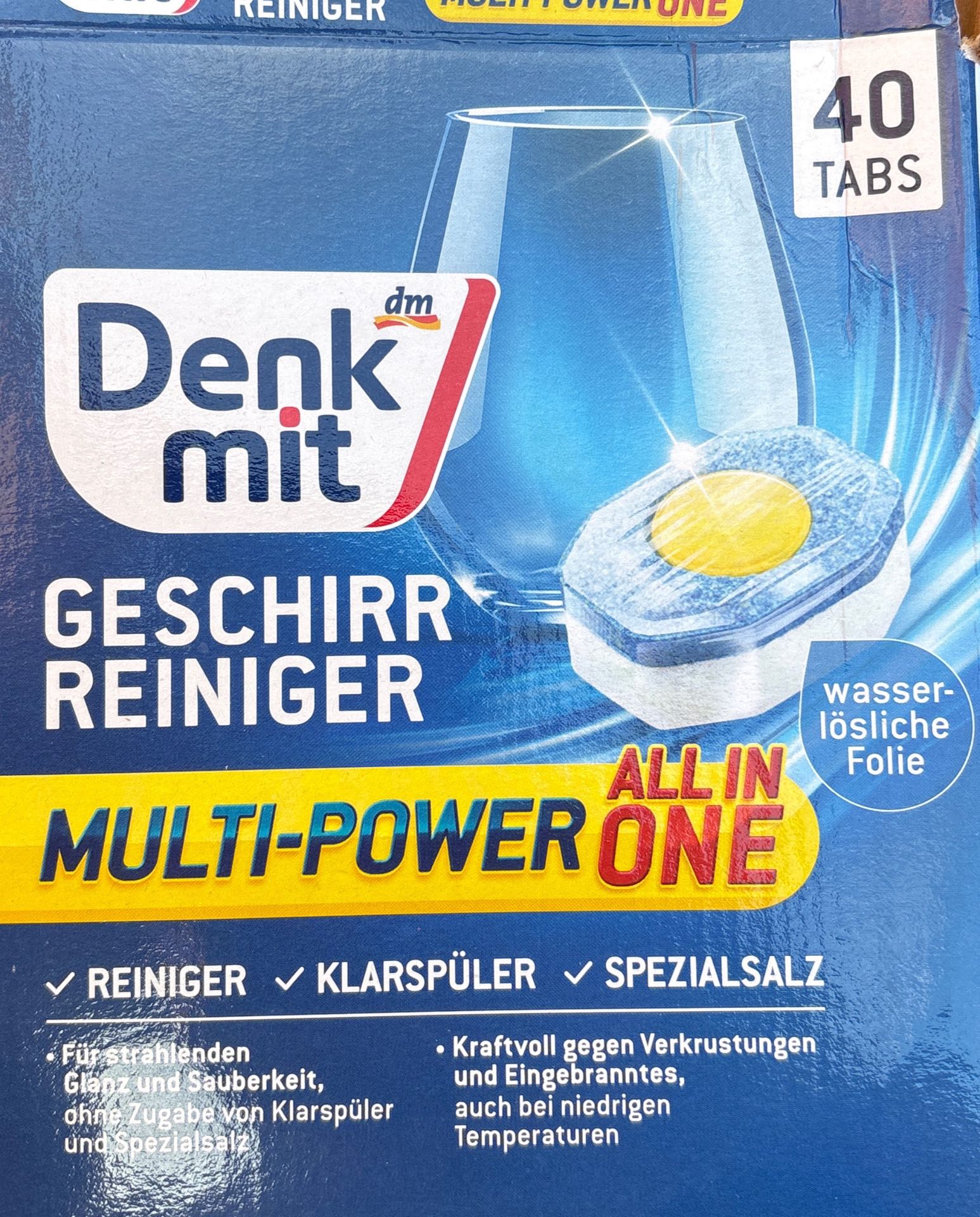 Geschirrspültabs