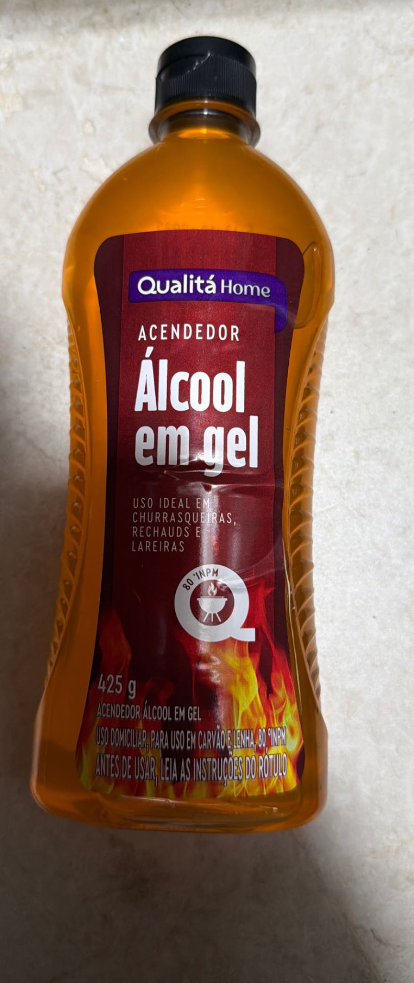 Álcool em gel para churrasqueira