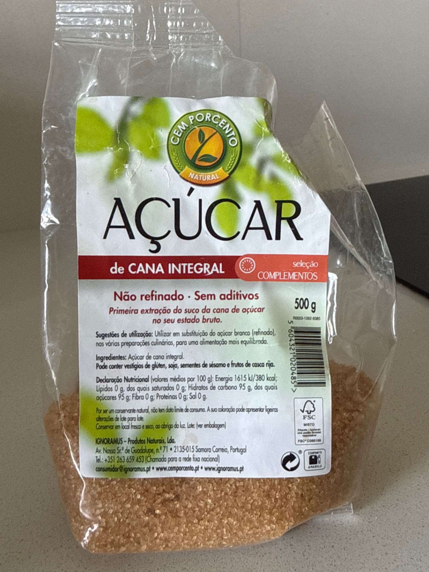Acucar Não Refinado